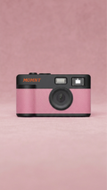 MOMNT Bloom — schermloze digitale camera in roze